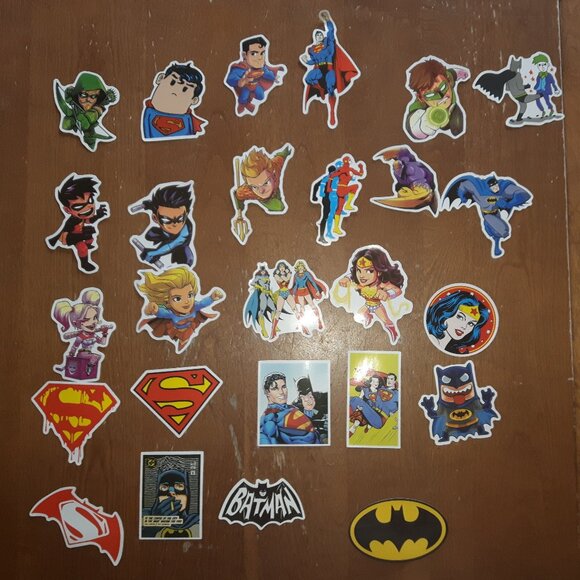 55pcs Marvel / DC Vinyl Decals for Water Bottle Laptop Skateboard - Picture 2 of 2